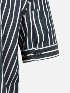 Wam Denim Aire Navy Overhemd Korte Mouw| Overhemd Korte Mouwen