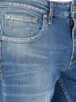 Wam Denim Aluin Slim Fit Stone Wash Light Navy Jeans| Jeans