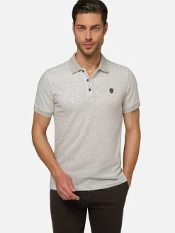 Wam Denim Aney Dynamic Texture Grey Polo| Polo'S