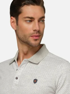 Wam Denim Aney Dynamic Texture Grey Polo| Polo'S