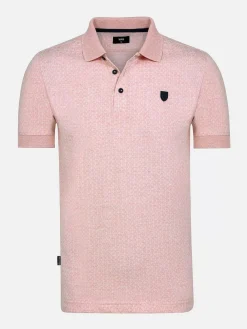 Wam Denim Aney Dynamic Texture Pink Polo| Polo'S