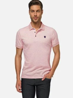 Wam Denim Aney Dynamic Texture Pink Polo| Polo'S
