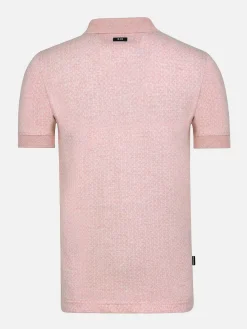 Wam Denim Aney Dynamic Texture Pink Polo| Polo'S
