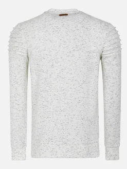 Wam Denim Sweaters<Anita Slim Fit Crew Neck Off-White Sweater