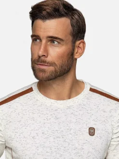 Wam Denim Anita Slim Fit Crew Neck Off-White Sweater| Sweaters