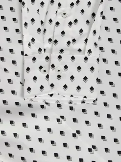 Wam Denim Apollo Tailored Fit White Overhemd| Overhemd Lange Mouwen