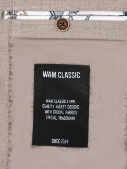 Wam Denim Colberts<Araya Peak Lapel Single Breast Beige Suit Blazer