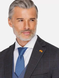 Wam Denim Colberts<Archer Checkered Indigo Navy Colbert