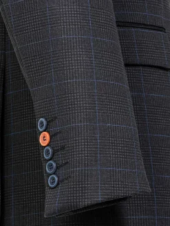 Wam Denim Colberts<Archer Checkered Indigo Navy Colbert