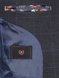 Wam Denim Colberts<Archer Checkered Indigo Navy Colbert