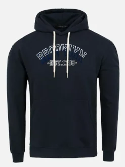 Wam Denim Arlo Stretched Navy Hoodie Shorts Set| Sweaters