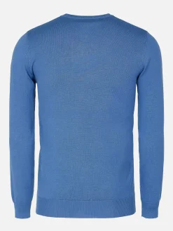 Wam Denim Athens V-Neck Royal Blue Sweater| Sweaters