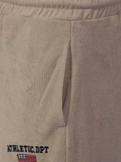 Wam Denim Avery Full Zipped Beige Hoodie Shorts Set| Sweaters