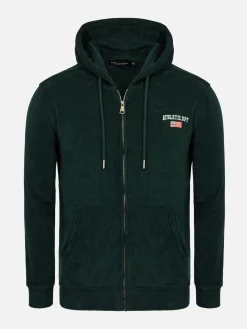 Wam Denim Sweaters<Avery Full Zipped Green Hoodie Shorts Set