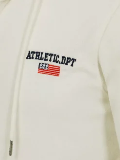 Wam Denim Sweaters<Avery Full Zipped White Hoodie Shorts Set