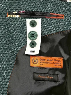 Wam Denim Balboa Textured Green Colbert| Colberts