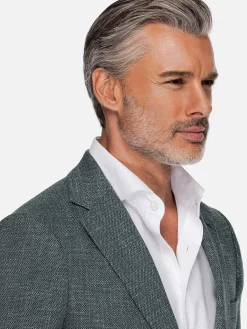 Wam Denim Balboa Textured Green Colbert| Colberts