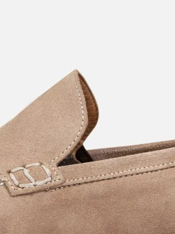 Wam Denim Beige Suede Loafer Schoenen| Schoenen
