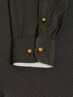 Wam Denim Bentley Regular Fit Black Overhemd| Overhemd Lange Mouwen