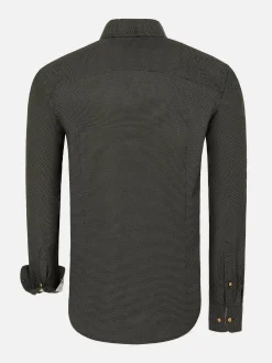 Wam Denim Bentley Regular Fit Black Overhemd| Overhemd Lange Mouwen