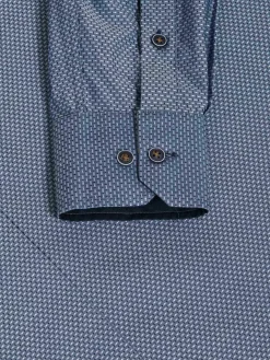 Wam Denim Braxton Regular Fit Light Navy Overhemd| Overhemd Lange Mouwen