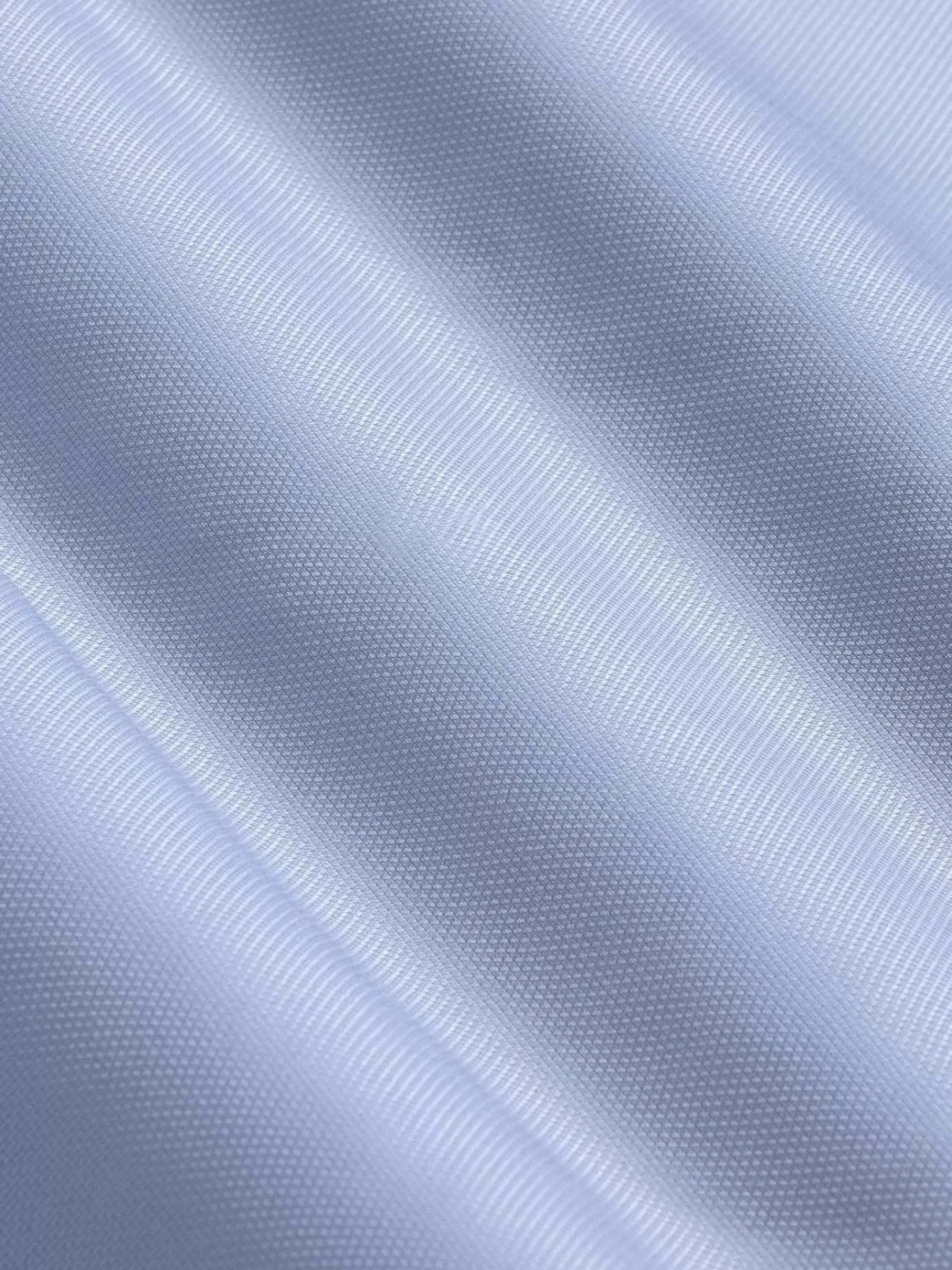 Wam Denim Overhemd Lange Mouwen<Burgos Solid Blue Overhemd Longe Mouw