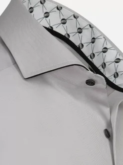 Wam Denim Caesar Light Grey Shirt Caesar Light Grey Overhemd| Overhemd Lange Mouwen