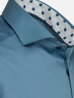 Wam Denim Caesar Light Indigo Overhemd| Overhemd Lange Mouwen