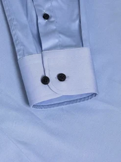 Wam Denim Catalina Blue Solid Overhemd Lange Mouw| Overhemd Lange Mouwen