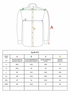 Wam Denim Overhemd Lange Mouwen<Catalina Light Navy Solid Overhemd Lange Mouw