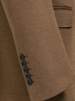 Wam Denim Crouse Wide Lapel Brown Colbert| Colberts