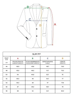 Wam Denim Cullen Single Breast Navy Colbert| Colberts