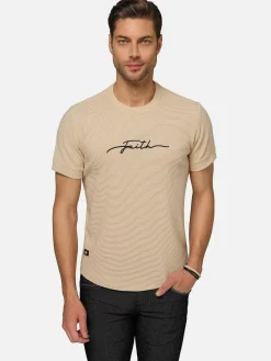 Wam Denim T-Shirts<Dambas Signature Crew Neck T-Shirt Beige