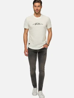 Wam Denim Dambas Signature Crew Neck T-Shirt Off White| T-Shirts