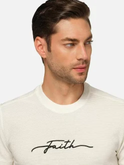 Wam Denim Dambas Signature Crew Neck T-Shirt Off White| T-Shirts