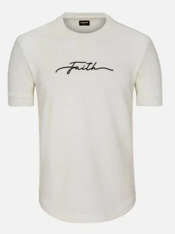 Wam Denim Dambas Signature Crew Neck T-Shirt Off White| T-Shirts