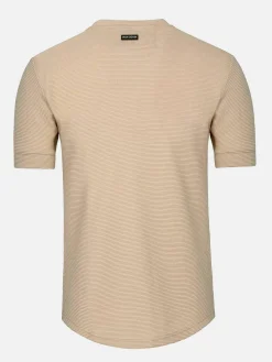 Wam Denim Dambas Signature Crew Neck T-Shirt Beige| T-Shirts