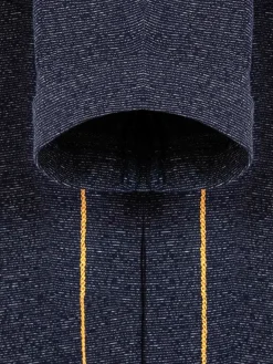 Wam Denim Dirkous V-Neck Button Down Navy T-Shirt| T-Shirts