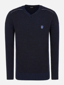 Wam Denim Truien<Dover Slim Fit V-Neck Navy Truien