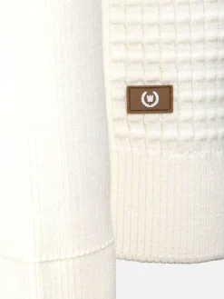 Wam Denim Dover Slim Fit V-Neck Off-White Truien| Truien