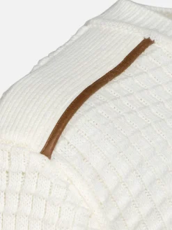 Wam Denim Dover Slim Fit V-Neck Off-White Truien| Truien