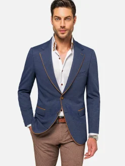 Wam Denim Dwayne Notched Lapel Light Navy Colbert| Colberts