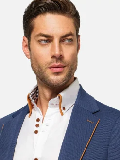 Wam Denim Dwayne Notched Lapel Light Navy Colbert| Colberts