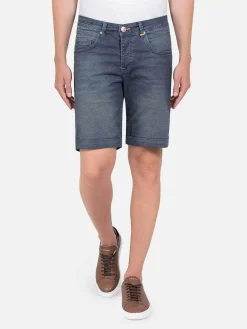 Wam Denim Gary Navy Denim Regular Fit Korte Broek| Shorts