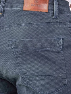 Wam Denim Gary Navy Denim Regular Fit Korte Broek| Shorts