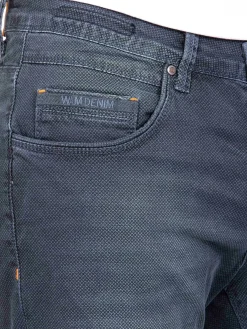 Wam Denim Gary Navy Denim Regular Fit Korte Broek| Shorts