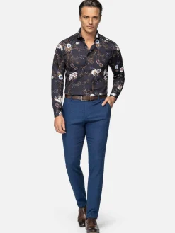 Wam Denim Gimont Slim Fit Navy Pantalon| Pantalons