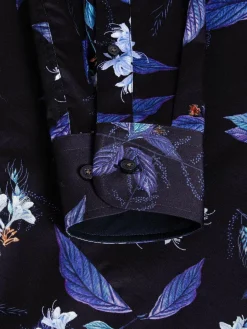 Wam Denim Overhemd Lange Mouwen<Havana Navy Floral Print Overhemd Lange Mouw