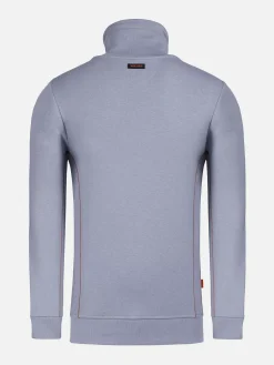 Wam Denim Hawaiian High Neck Grey Sweater| Sweaters