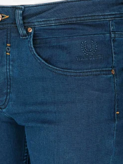 Wam Denim Jeans<Hendrix Twill Pattern Light Navy Jeans
